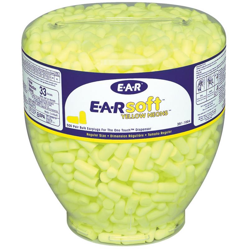 E-A-RSOFT YELLOW NEONS ONE TOUCH REFILL - Earplugs